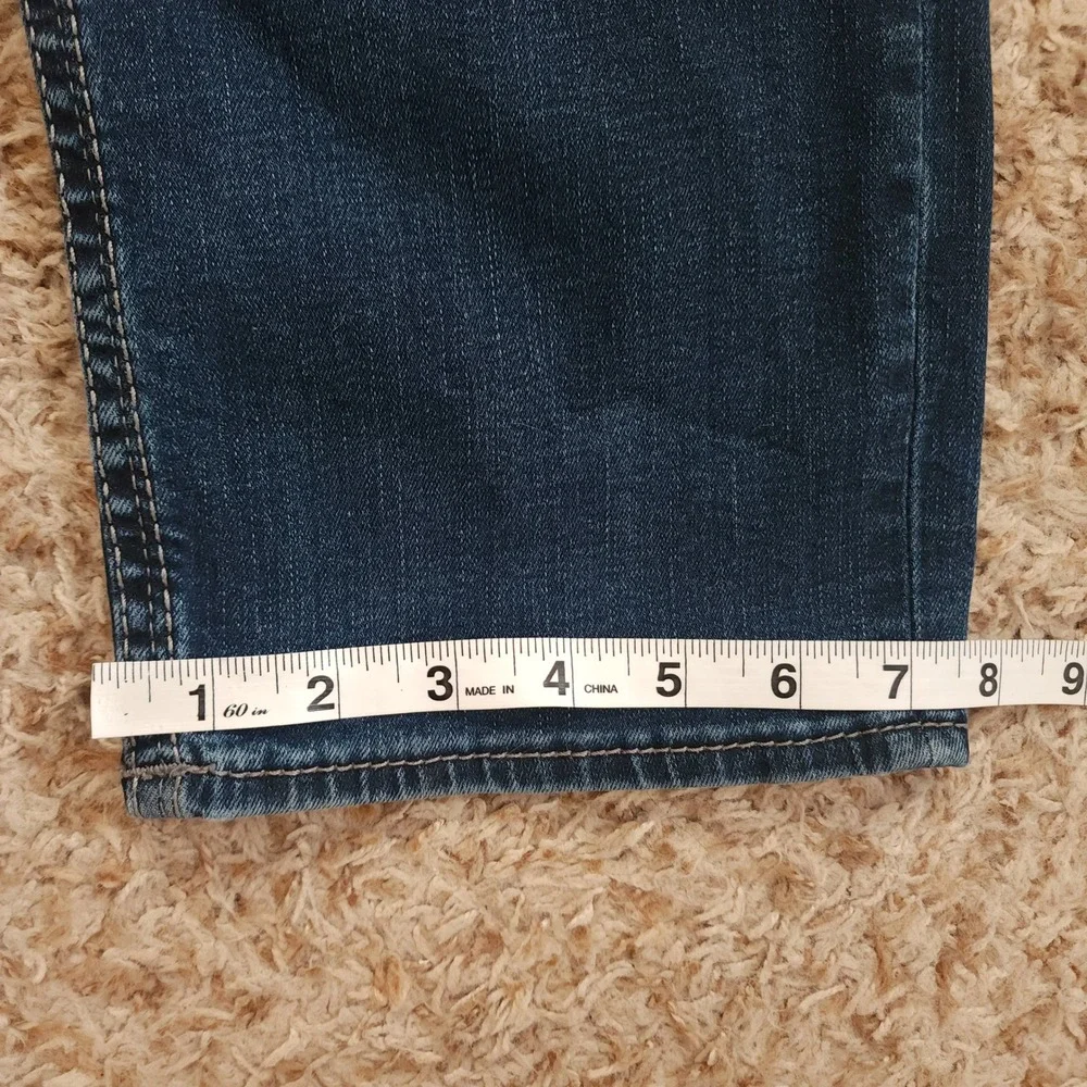 BKE Nolan Jeans Men 36x32 Blue Medium Wash Straight Leg Stretch Coolmax Denim